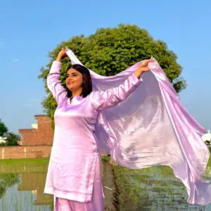 Lavender-e-Maharani Farshi shalwar - Image 3