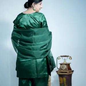 Maharani Green Farshi shalwar - Image 3