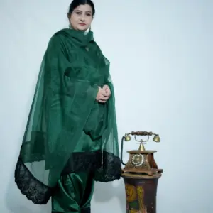 Maharani Green Farshi shalwar
