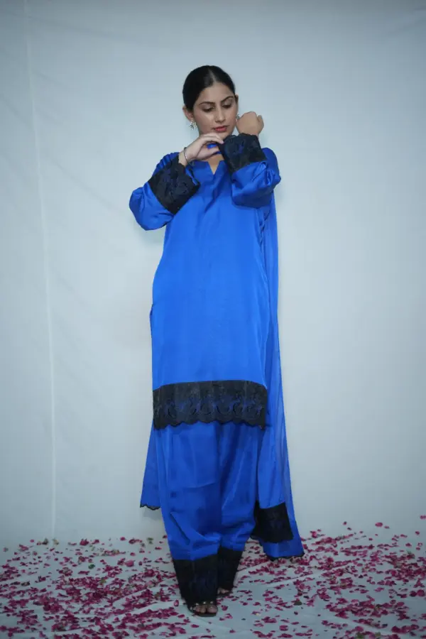 Neel Riwayat Farshi Shalwar - Image 3