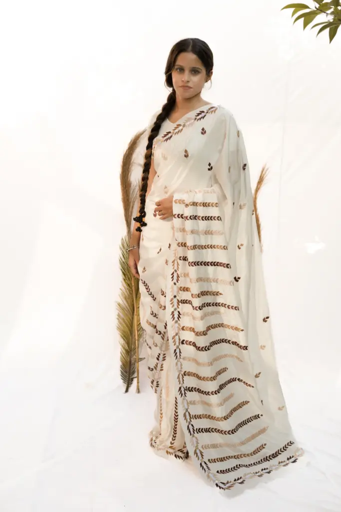 Kanki Phulkari Sarhee