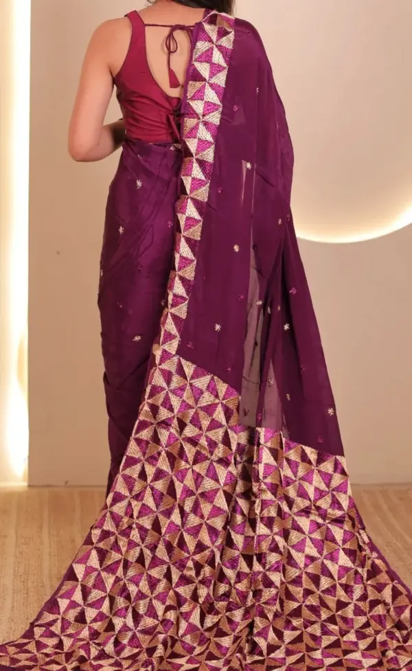 Rani Mohani sarhee in Purple
