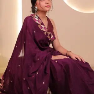 Rani Mohani sarhee in Purple - Image 3