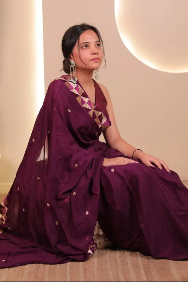 Rani Mohani sarhee in Purple